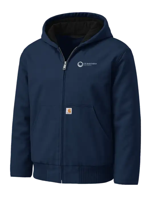 Carhartt Washed Duck Active Dark Navy Jacket w/US Anesthesia Partners Logo