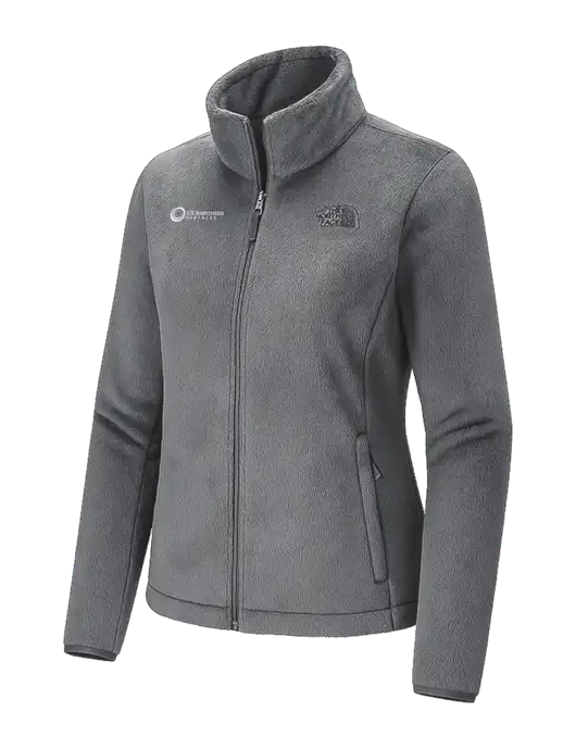 The North Face Womens Dark Medium Grey Osito Fleece Jacket
 w/US Anesthesia Partners Logo
