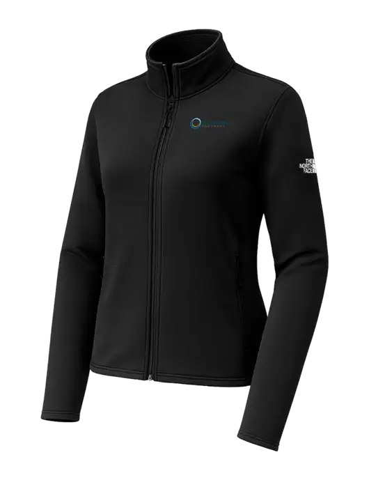 The North Face Womens Aim Full-Zip Black Fleece Jacket w/US Anesthesia Partners Logo