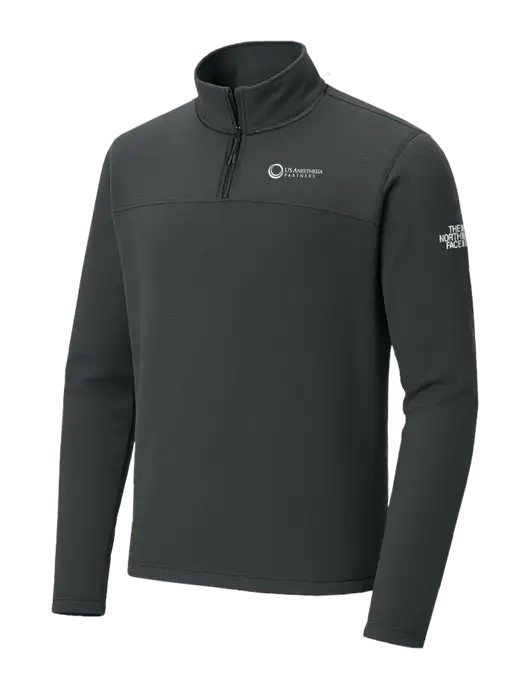 The North Face Aim 1/4-Zip Charcoal Grey Fleece w/US Anesthesia Partners Logo