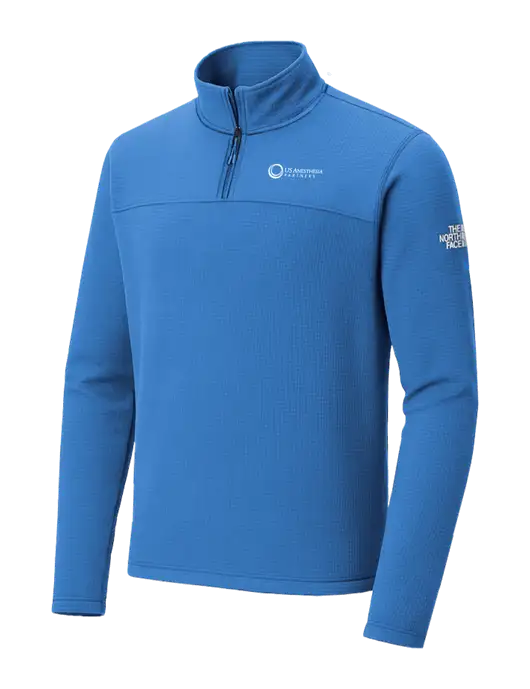 The North Face Aim 1/4-Zip Light Royal Fleece w/US Anesthesia Partners Logo