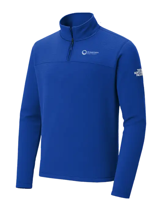 The North Face Aim 1/4-Zip Dark Royal Fleece w/US Anesthesia Partners Logo