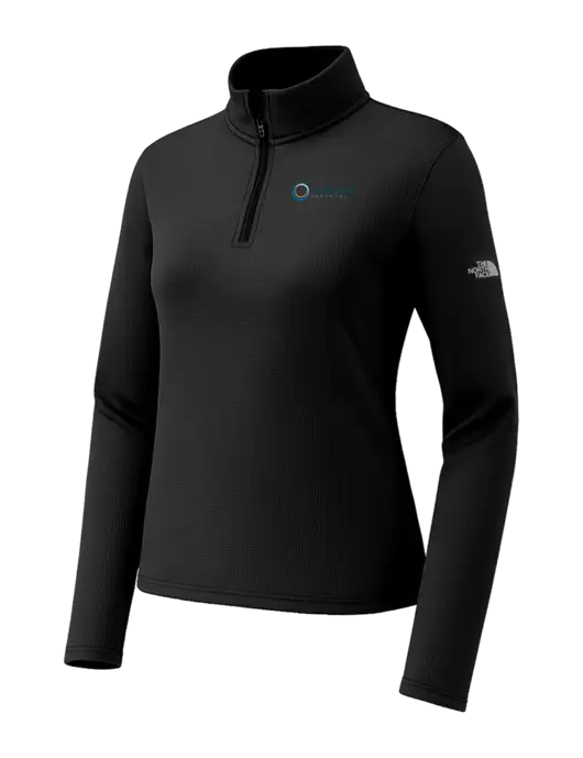 The North Face Womens Aim 1/4-Zip Black Fleece w/US Anesthesia Partners Logo