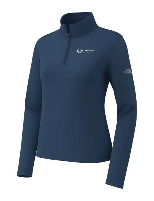 The North Face Womens Aim 1/4-Zip Dark Navy Fleece w/US Anesthesia Partners Logo