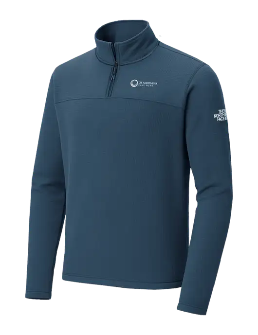 The North Face Aim 1/4-Zip Light Navy Fleece w/US Anesthesia Partners Logo
