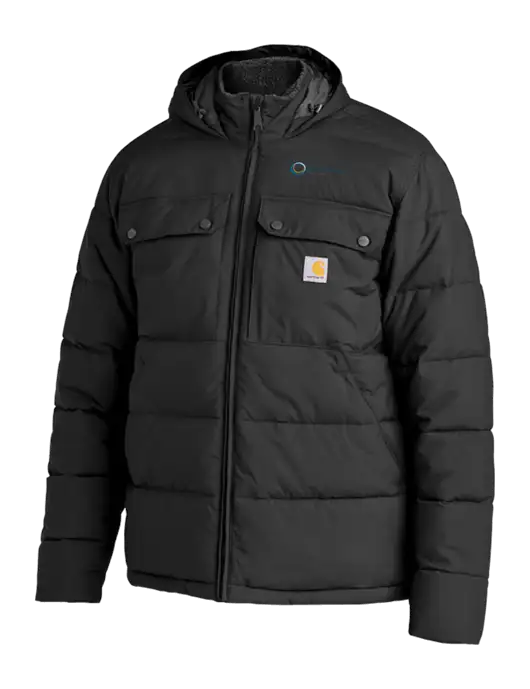 Carhartt Montana Black Insulated Hooded Jacket w/US Anesthesia Partners Logo