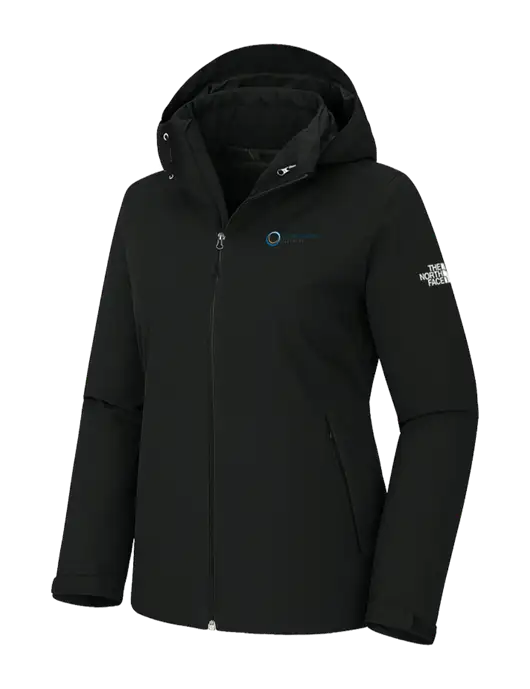 The North Face Womens Castle Valley Triclimate 3-in-1 Black Jacket w/US Anesthesia Partners Logo, US Anesthesia Partners Logo