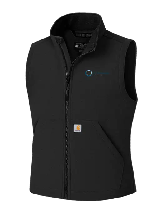 Carhartt Rain Defender Black Soft Shell Vest w/US Anesthesia Partners Logo