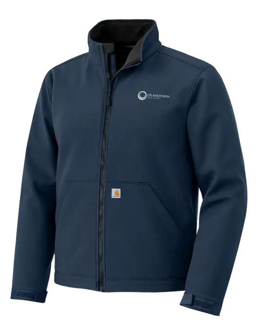 Carhartt Rain Defender Dark Navy Soft Shell Jacket w/US Anesthesia Partners Logo