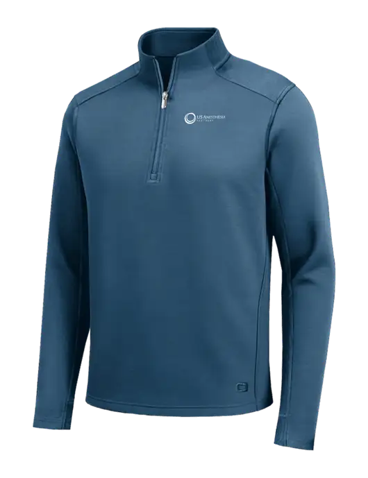 OGIO Transcend Light Navy 1/4-Zip w/US Anesthesia Partners Logo
