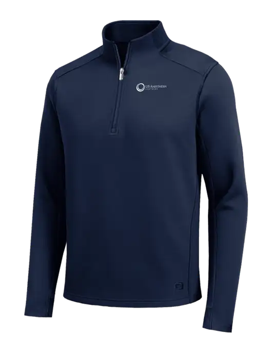 OGIO Transcend Dark Navy 1/4-Zip w/US Anesthesia Partners Logo