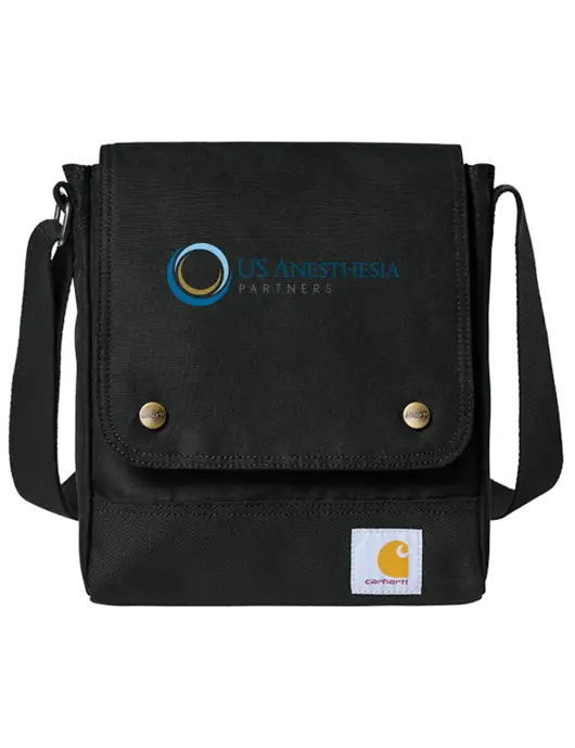 Carhartt Black Crossbody Snap Bag w/US Anesthesia Partners Logo