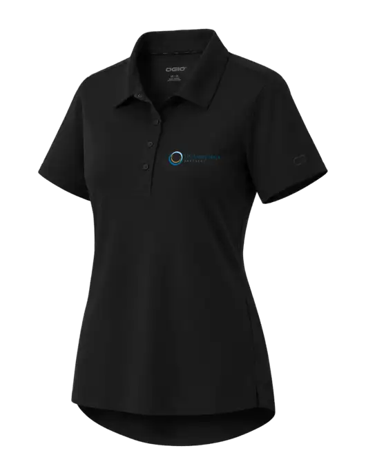 OGIO Womens Envision Black Polo w/US Anesthesia Partners Logo