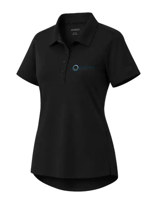 OGIO Womens Envision Black Polo w/US Anesthesia Partners Logo