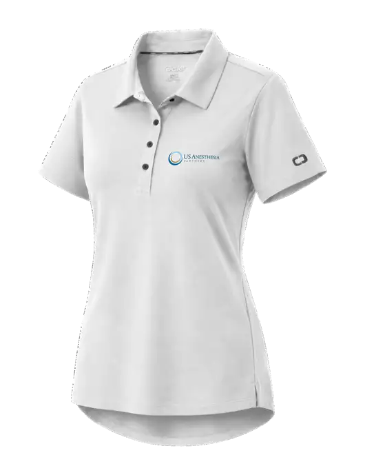 OGIO Womens Envision White Polo w/US Anesthesia Partners Logo