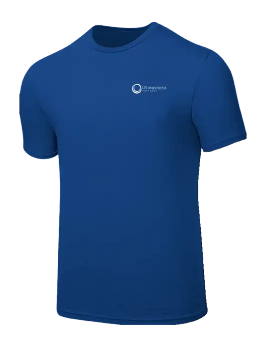 Seriously Soft Royal T-Shirt w/US Anesthesia Partners Logo