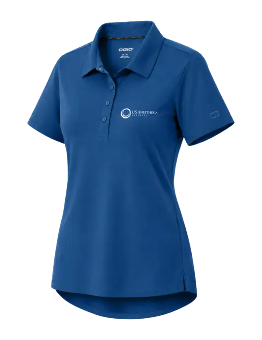 OGIO Womens Envision Light Navy Polo w/US Anesthesia Partners Logo