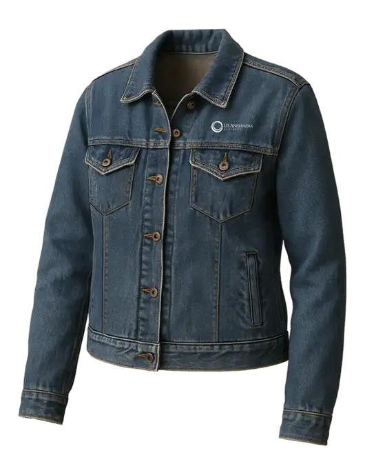Womens Denim Jacket w/US Anesthesia Partners Logo
