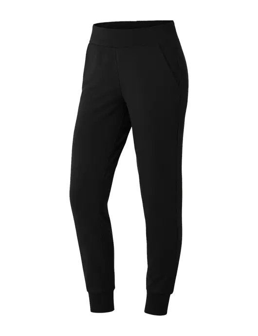 Jaanuu Womens Black Rubi Ultrasoft Scrub Joggers w/No Logo