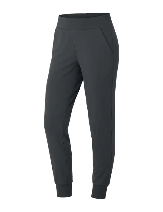 Jaanuu Womens Dark Grey Rubi Ultrasoft Scrub Joggers w/No Logo