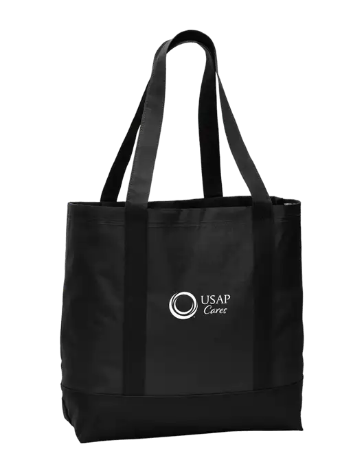 Carryall Black/Black Day Tote w/USAP Cares Logo