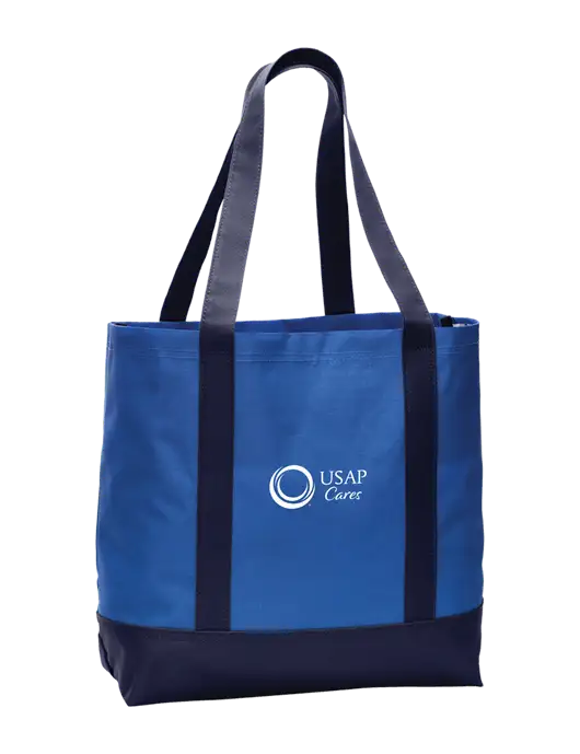 Carryall Blue/Navy Day Tote Twilight w/USAP Cares Logo