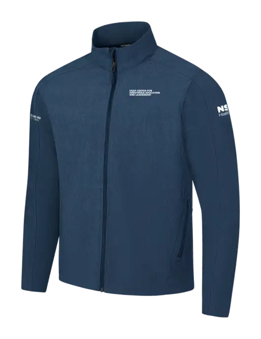 Navy Heather Core Soft Shell Jacket w/USAP NSU Logo, USAP NSU Logo, US Anesthesia Partners Logo