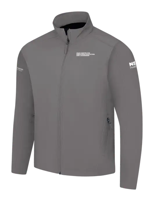 Medium Grey Core Soft Shell Jacket w/USAP NSU Logo, USAP NSU Logo, US Anesthesia Partners Logo