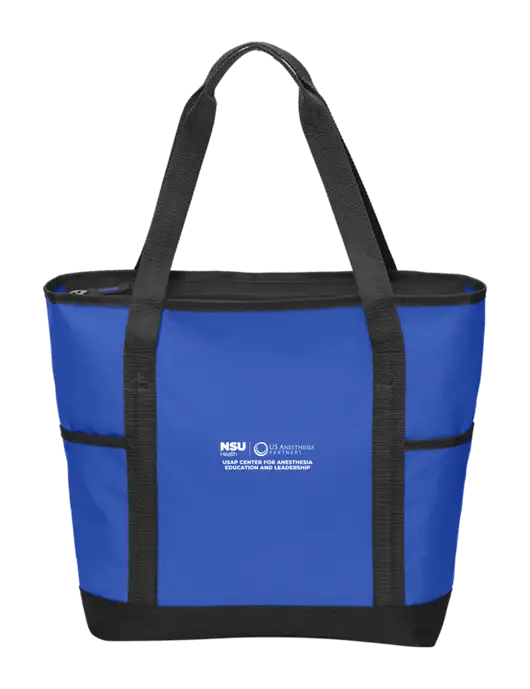 On the Go Royal/Black Tote w/Full USAP NSU Logo