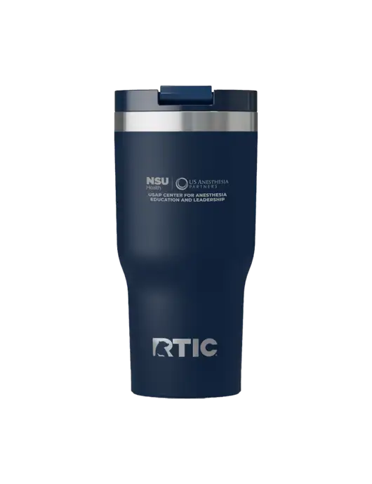 RTIC Essential 20 oz Navy Tumbler w/Full USAP NSU Logo