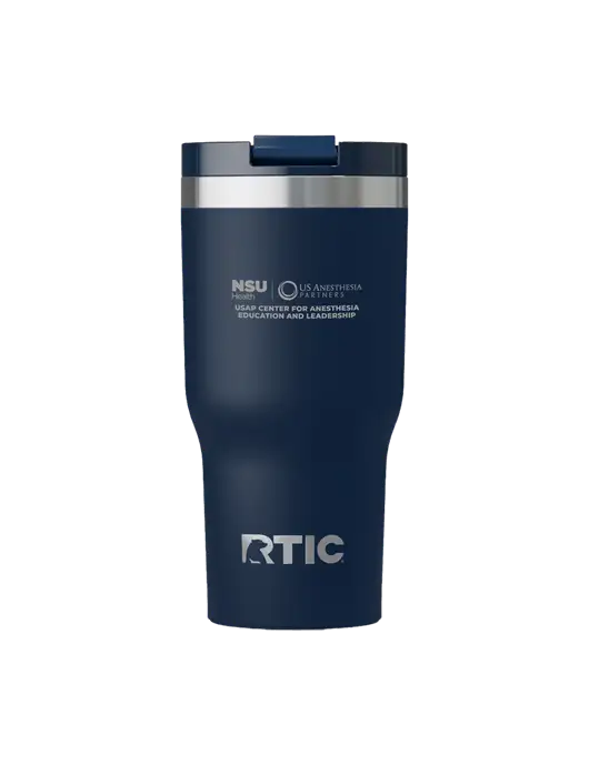 RTIC Essential 20 oz Navy Tumbler w/Full USAP NSU Logo